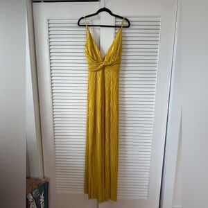 LUXXEL | Yellow Pleated Dress